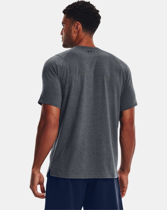 Men's UA Performance Cotton Short Sleeve in Gray image number 1